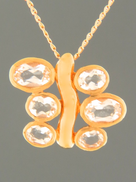 Zircon Pendant - Gold Vermeil - Z409GV