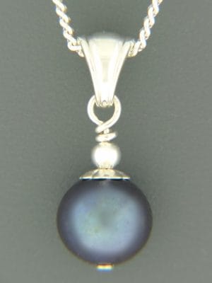 Pacific Pearl Pendant - Sterling Silver - 10mm Pearl - YD10PS