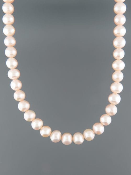 8mm Pink Pacific Pearl Necklace - YP8N