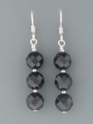 Onyx Earrings - Sterling Silver - OX503