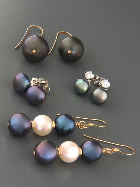Dark Pearl Earrings