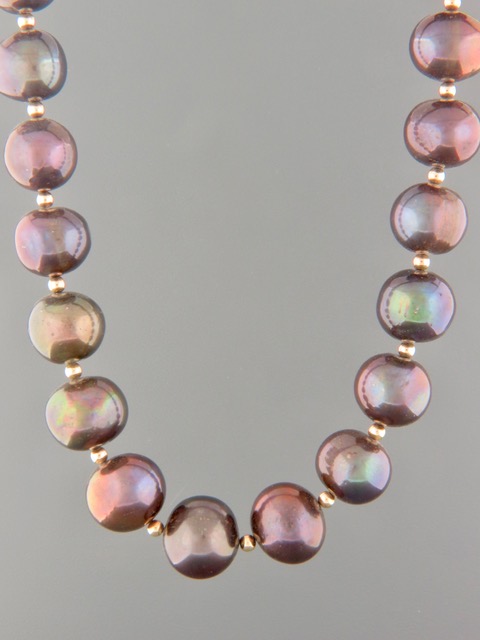 Pearl Necklace with 3mm round beads - Y006