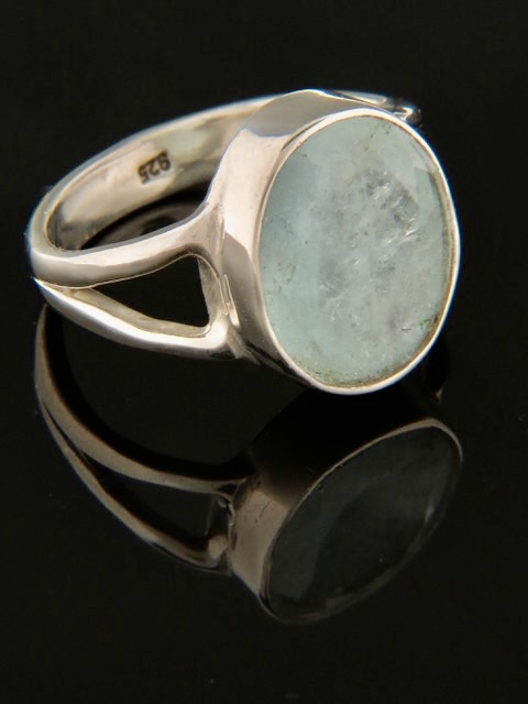 Aquamarine Ring - Sterling Silver - AQ105R