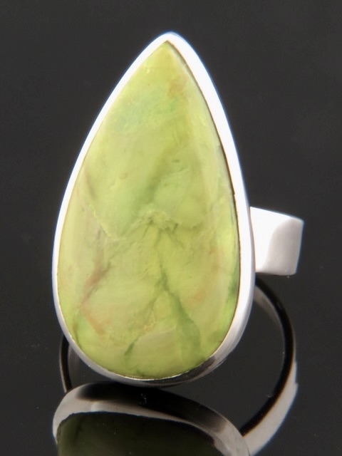Gaspeite Ring - Sterling Silver - GA103R