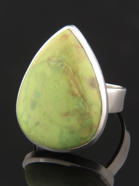Gaspeite Ring - Sterling Silver - GA102R
