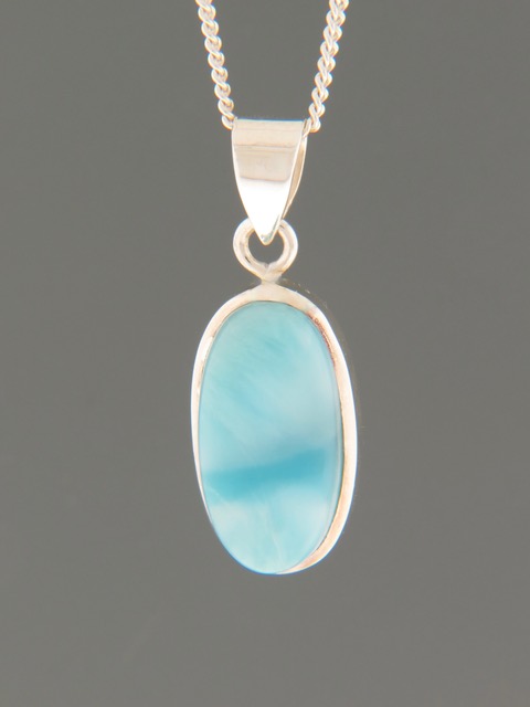 Larimar Pendant - Sterling Silver - LAR311