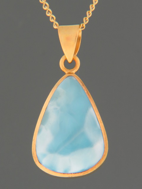 Larimar Pendant - Gold Vermeil - LAR301GV