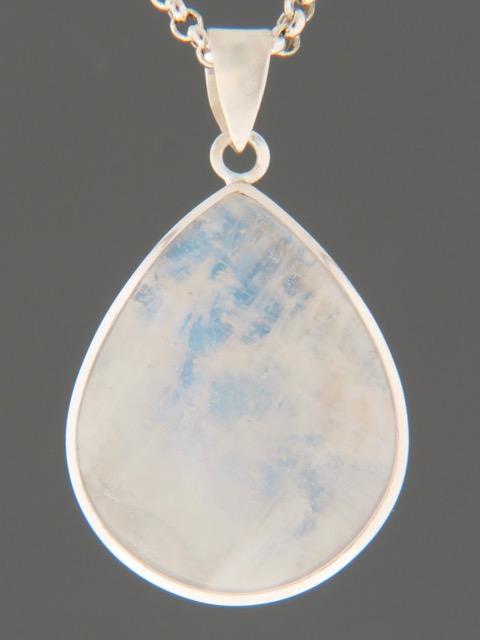 Moonstone Pendant - Sterling Silver - MS313