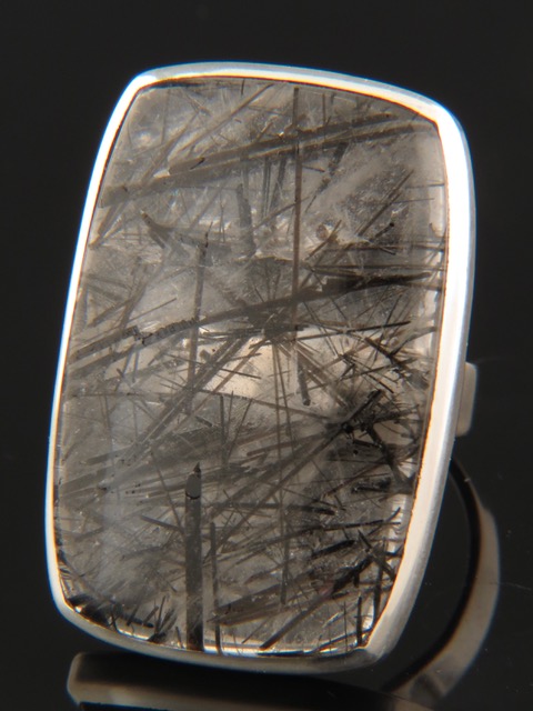 Tourmalinated Quartz Ring - Sterling Silver - TQZ106R