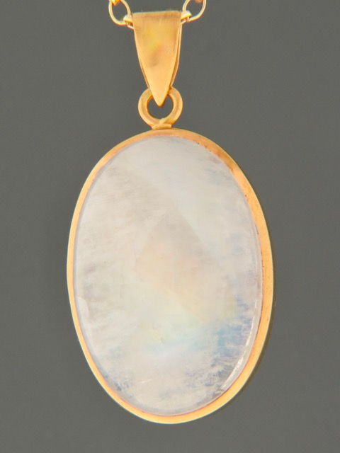 Moonstone Pendant - Gold Vermeil - MS324GV