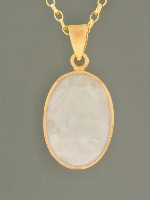 Moonstone Pendant - Gold Vermeil - MS325GV
