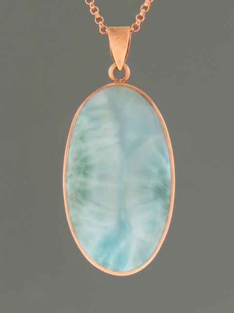 Larimar Pendant - Rose Gold Vermeil - LAR314RGV