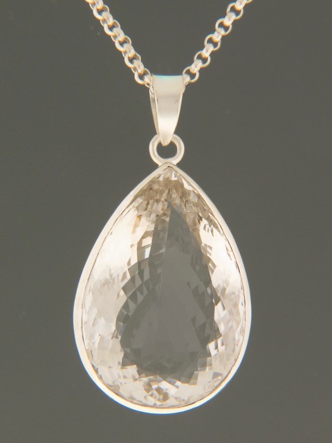 Quartz Crystal Pendant - Sterling Silver - Q301