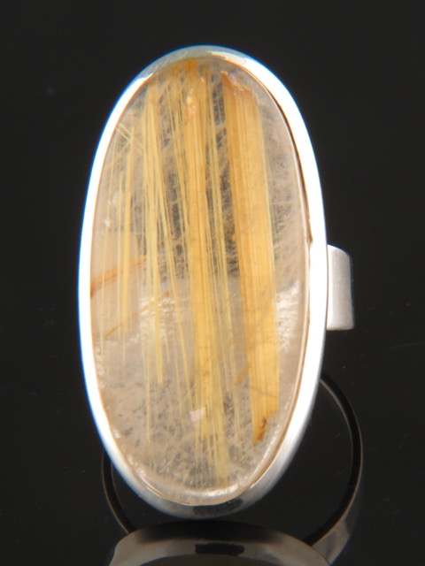 Rutile Quartz Ring - Sterling Silver - RU104R