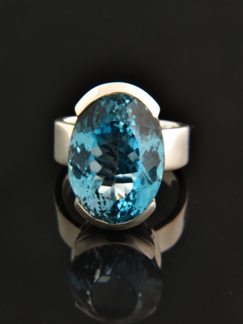 Blue Topaz Ring - Sterling Silver - BT115R