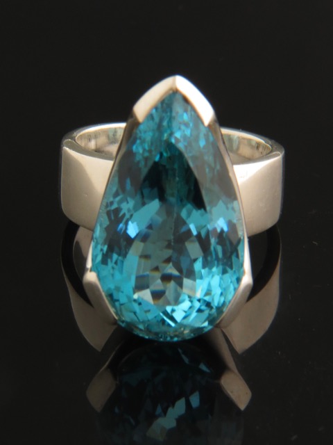 Blue Topaz Ring - Sterling Silver - BT120R