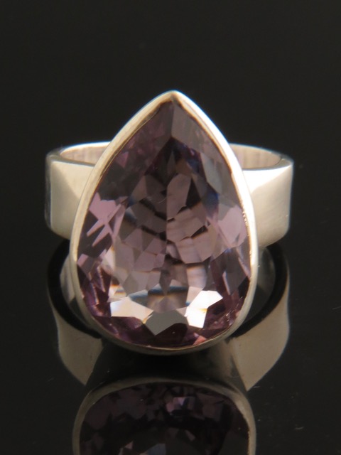 Amethyst Ring - Sterling Silver - A104R