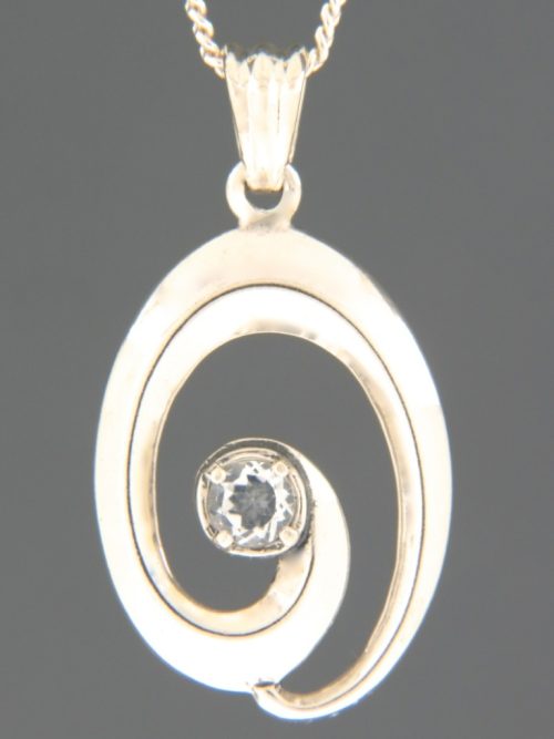 Zircon Pendant - Sterling Silver - Z334