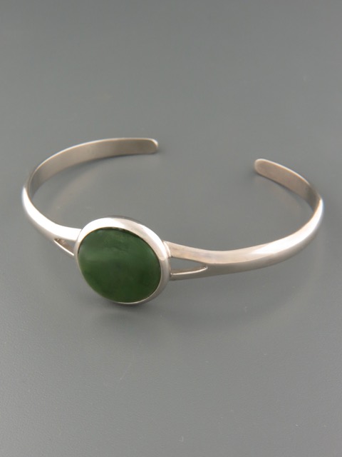 Jade Bracelet - Sterling Silver - J901