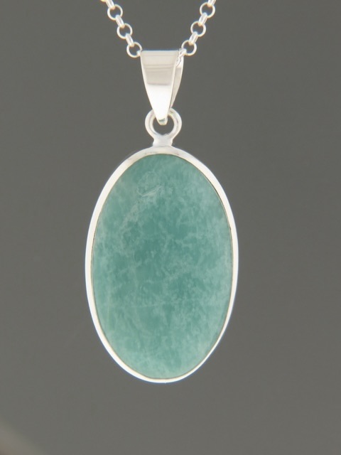Amazonite Pendant - Sterling Silver - AZ302