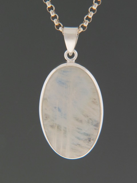 Moonstone Pendant - Sterling Silver - MS339