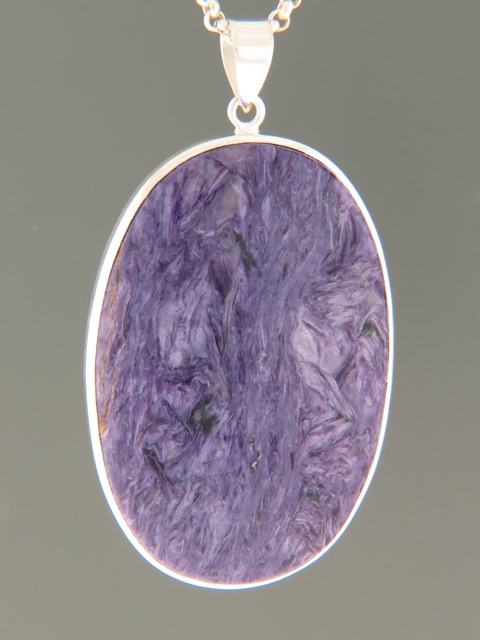Charoite Pendant - Sterling Silver - CH311
