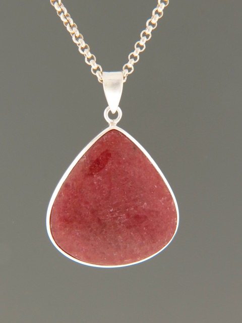 Rhodonite Pendant - Sterling Silver - RDN302