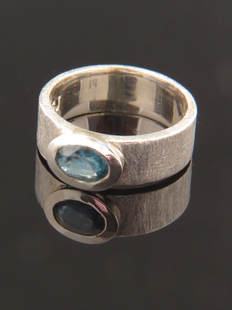 Blue Topaz Ring - Sterling Silver - BT142R