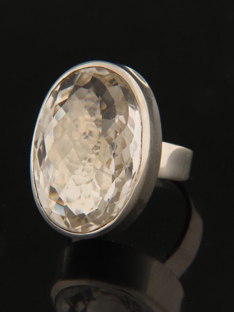 Quartz Crystal Ring - Sterling Silver - Q119R
