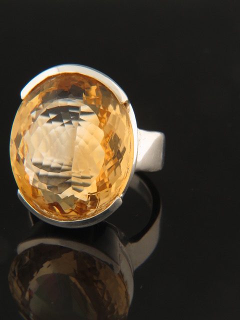 Citrine Ring - Sterling Silver - C119R
