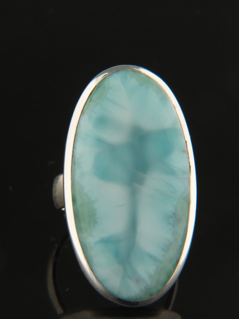Larimar Ring - Sterling Silver - LAR119R