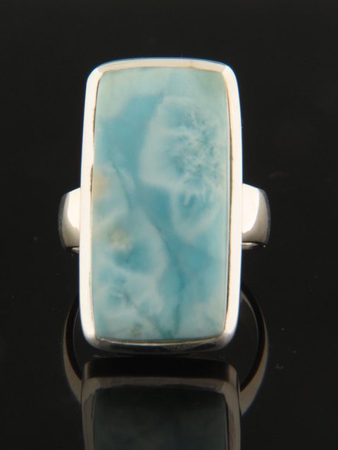 Larimar Ring - Sterling Silver - LAR124R