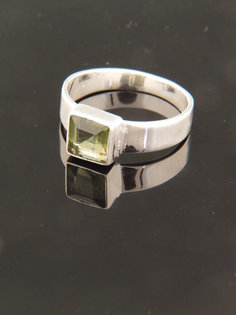 Moldavite Ring - Sterling Silver - MV109R