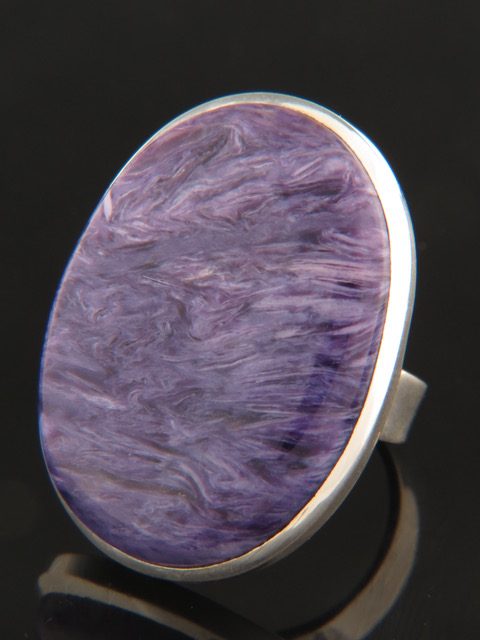 Charoite Ring - Sterling Silver - CH114R