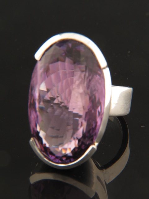 Amethyst Ring - Sterling Silver - A132R
