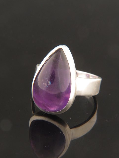 Amethyst Ring - Sterling Silver - A139R