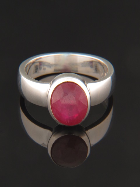 Ruby Ring - Sterling Silver - R102R