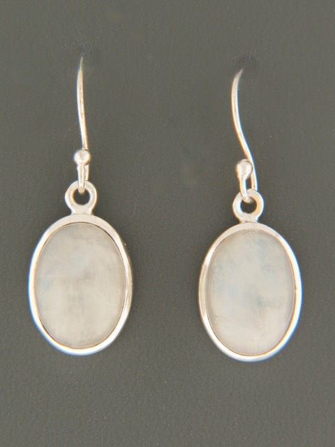 Moonstone Earrings - Sterling Silver - MS519