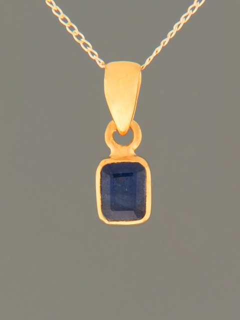 Sapphire Pendant - Gold Vermeil - S310GV
