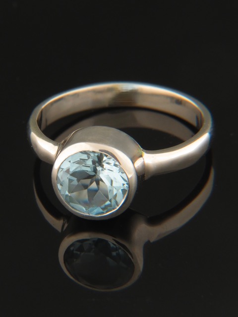 Blue Topaz Ring - Sterling Silver - BT125R
