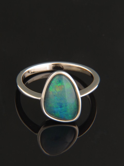 Opal Ring - Sterling Silver -OP106R