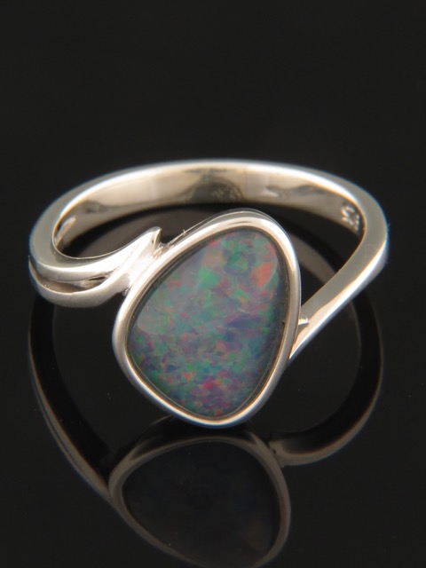 Opal Ring - Sterling Silver - OP110R