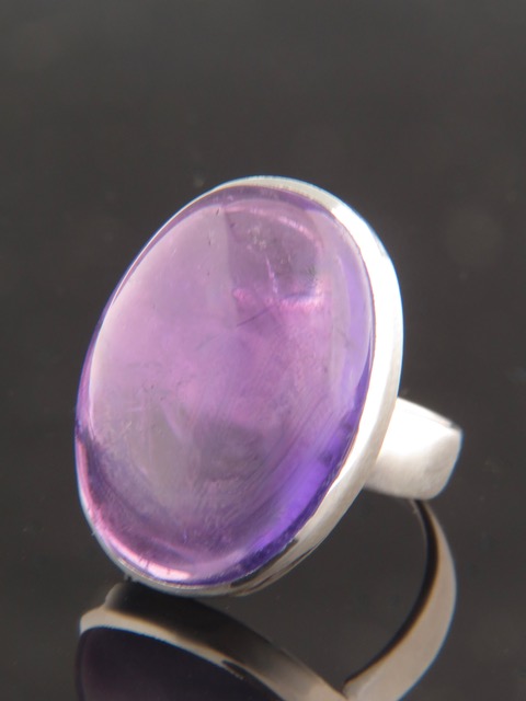 Amethyst Ring - Sterling Silver - A158R