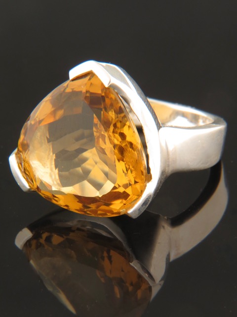 Citrine Ring - Sterling Silver - C111R