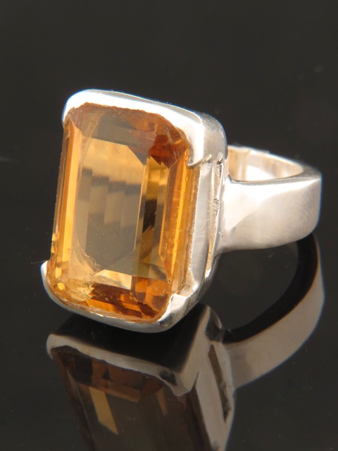 Citrine Ring - Sterling Silver - C112R