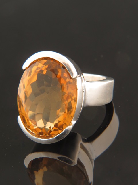 Citrine Ring - Sterling Silver - C113R