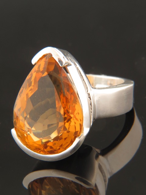 Citrine Ring - Sterling Silver - C114R