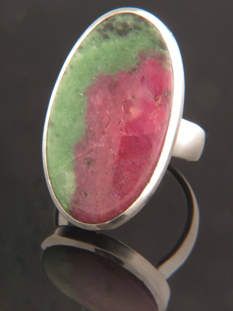 Ruby & Zoisite Ring - Sterling Silver - RZ102R