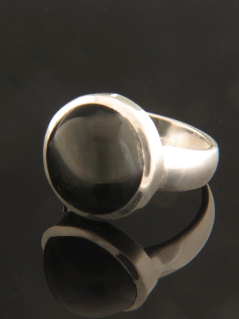 Black Star Diopside Ring - Sterling Silver - SD100R