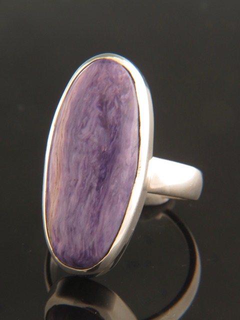 Charoite Ring - Sterling Silver - CH103R